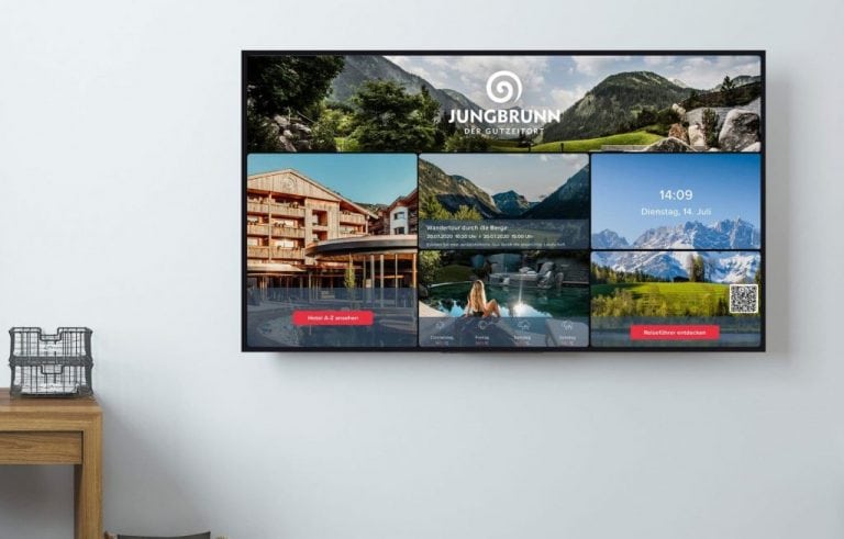 Der Infokanal von Gastfreund als Hotel-TV